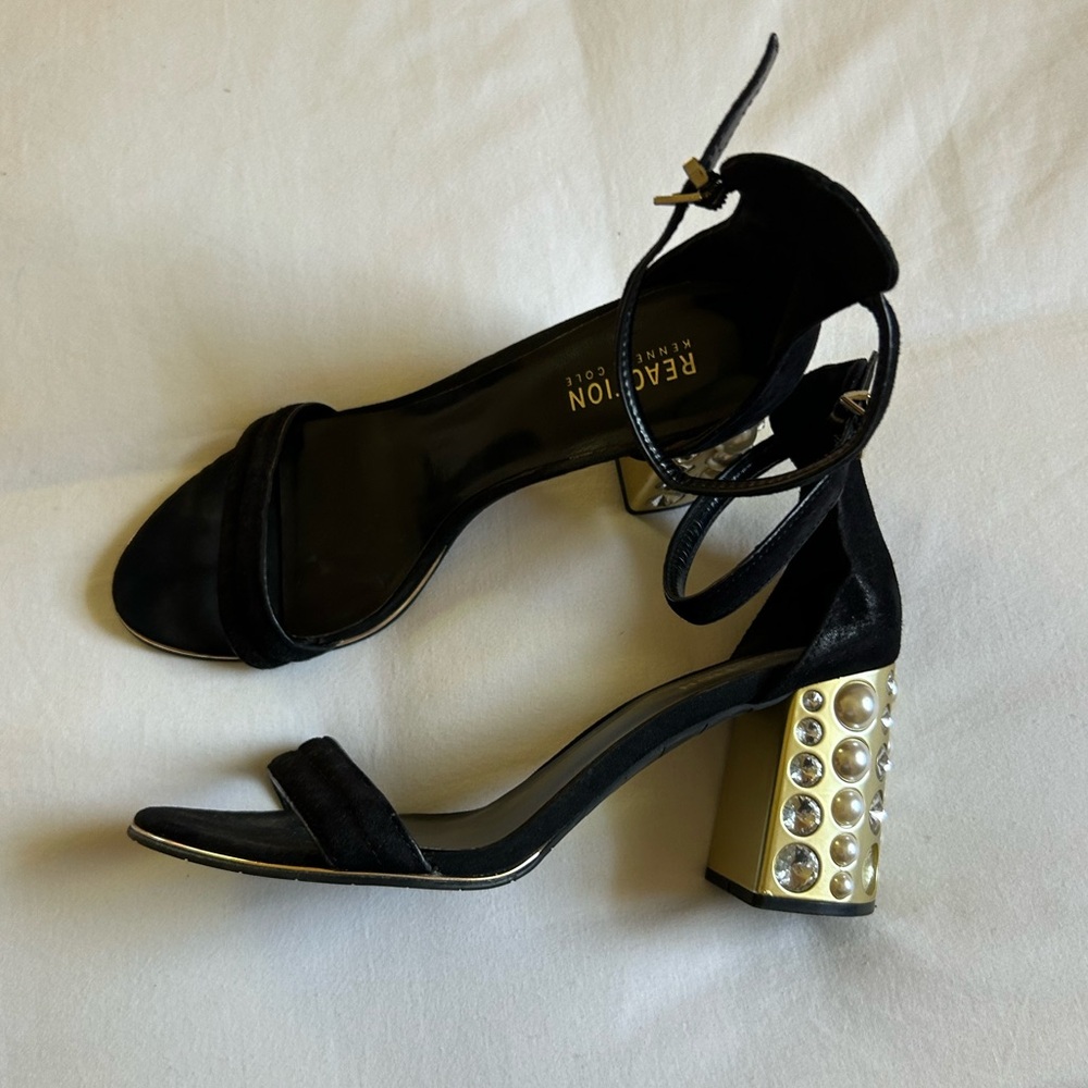 pearl + diamond studded heels